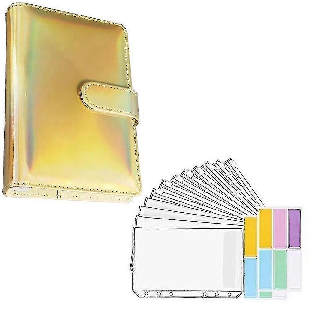 Pu Läder Binder Budget Planner Cash Envelope Wallet System