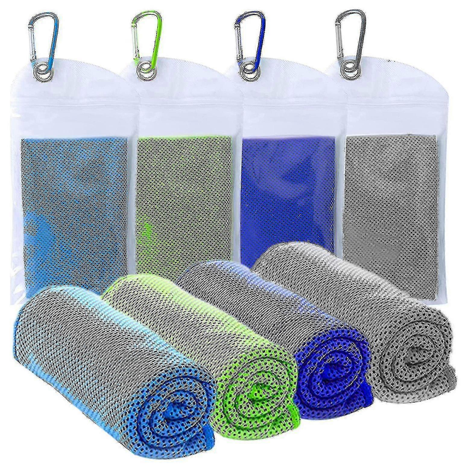 Cooling Towel, Cooling Towel Set Instant Relief Ice Cold Cool Towel Breathable Mesh Sweat Absorbent
