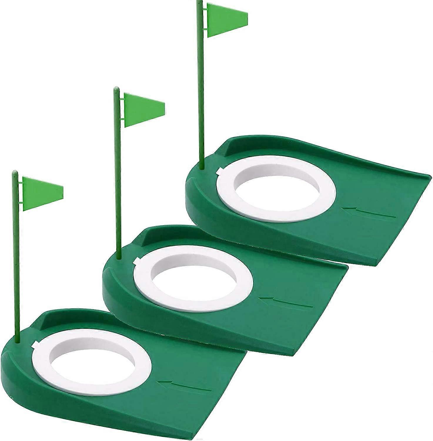 Golf putter cup and flagpole putter training hole all-round face adjustment practice golf