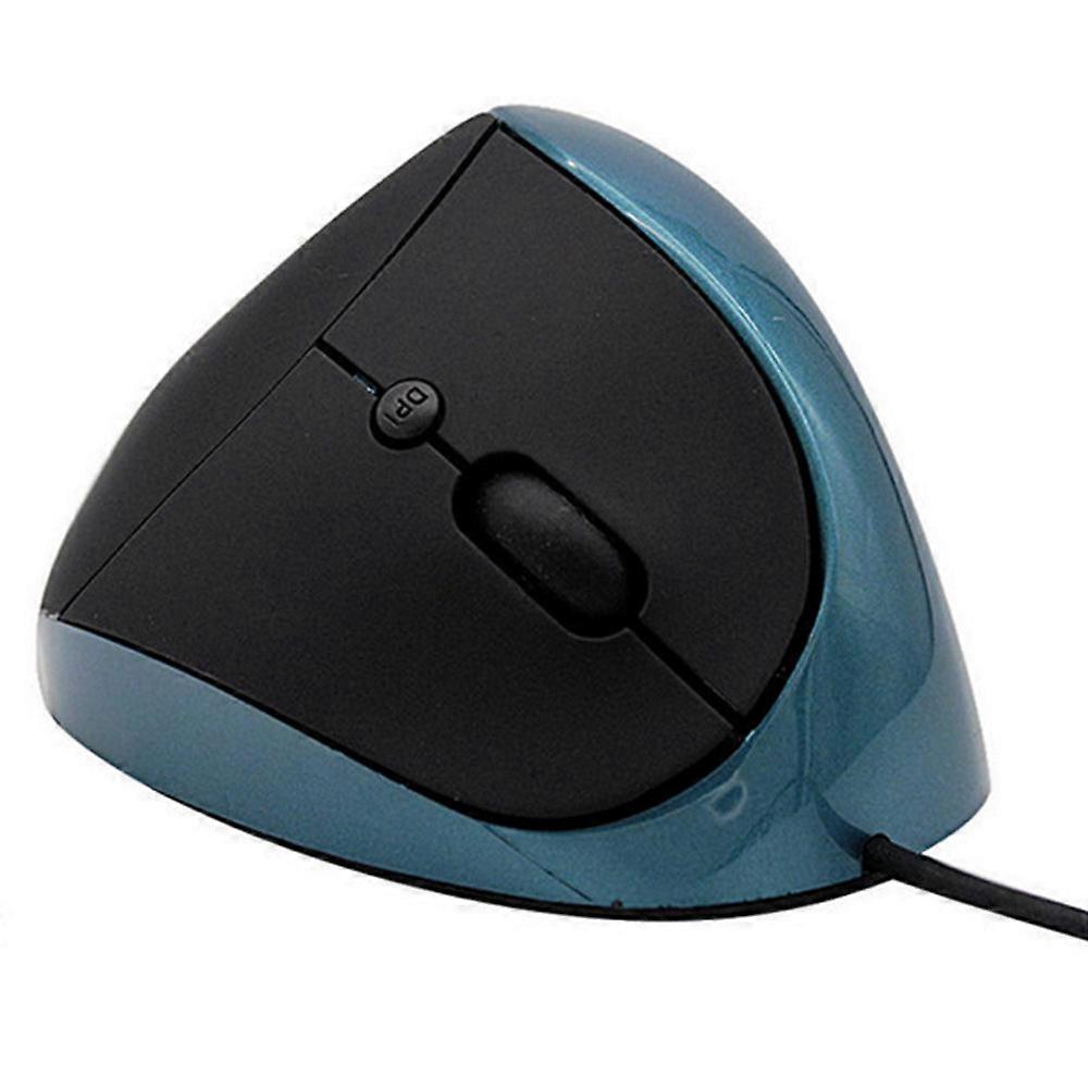 Wired Vertical Mouse, Small Ergonomic Mouse High Precision Optical Mouse, Adjustable Sensitivity 800/1200/1600 DPI, 6 Buttons, [For Small Hands] - Bla