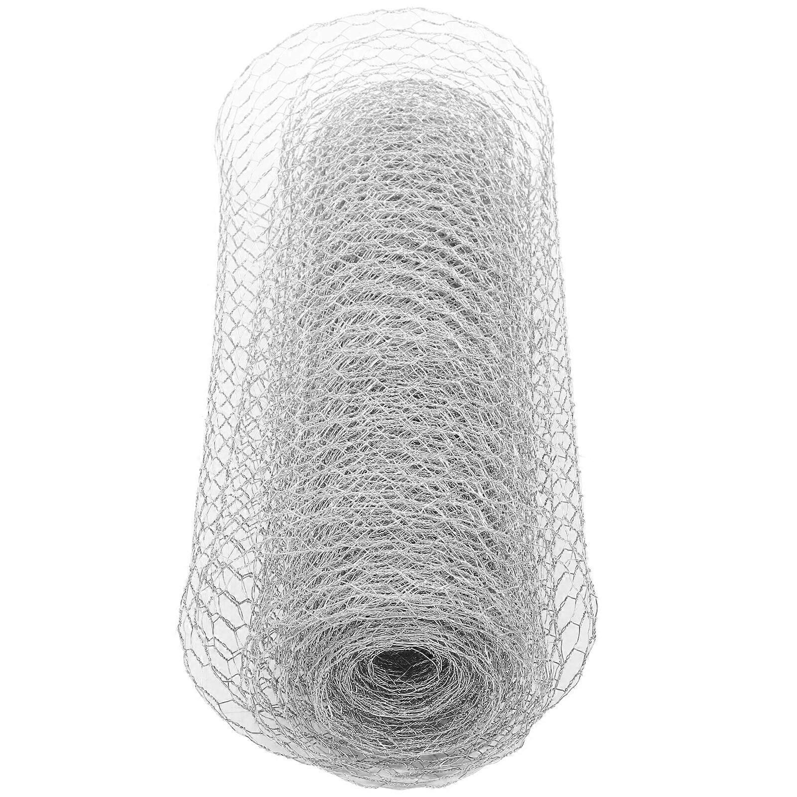 1 Roll of Chicken Wire Net Hexagonal Wire Net Fence Wire Net for Poultry Livestock Garden