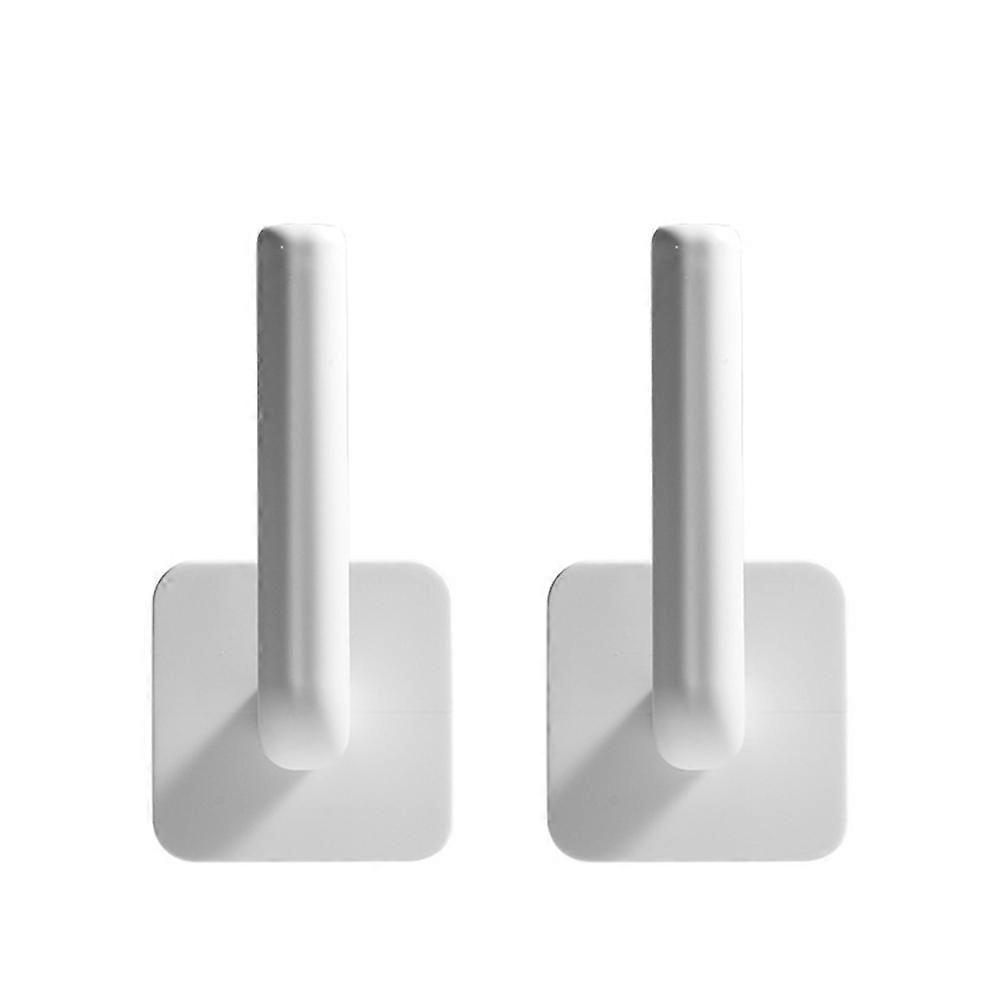 2Pcs Wall Mounted Kitchen Pod Lid Bathroom Toilet Paper Hooks Storage Holder
