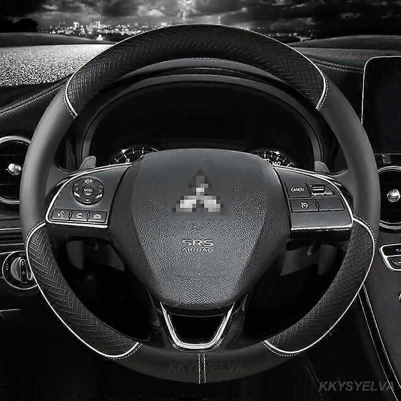 Car Steering Wheel Covers For Mitsubishi ASX 308 Eclipse Cross Grandis Montero Lancer Pajero Outlander Leather Protection Covers