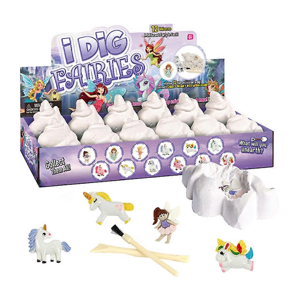 Pirate Toys Archaeology Digging Toy Science Stem Kit Creative Fossil Model Unicorn Digging Kit Simulation Unicorn Fossil