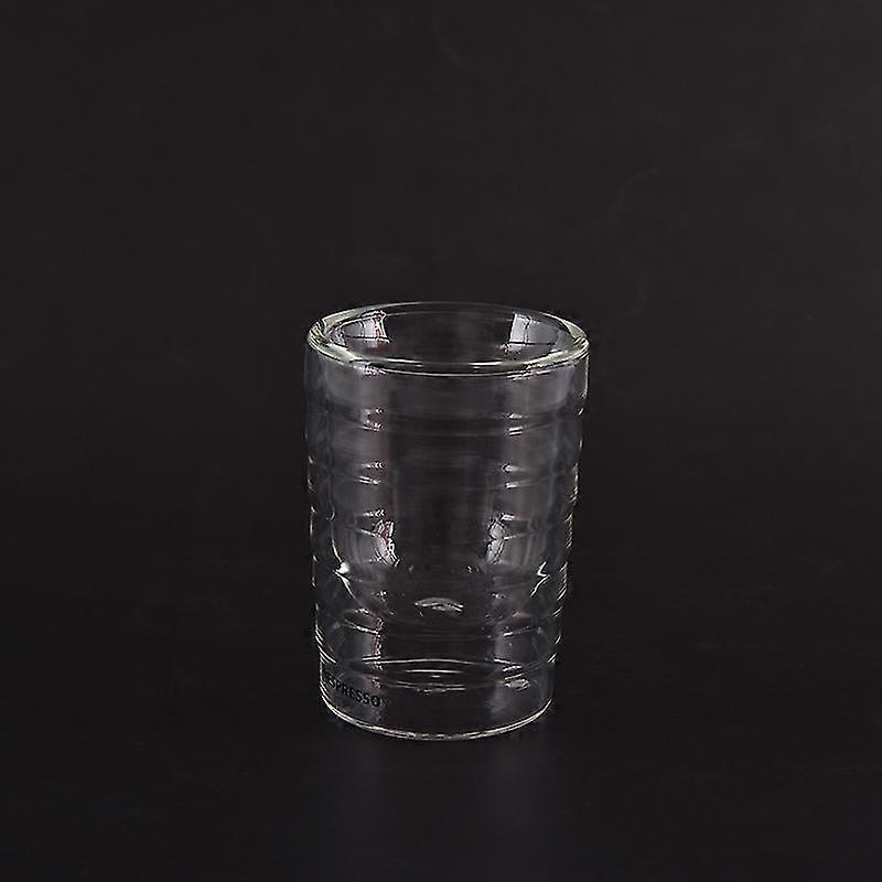 Handblåst dubbelväggig glaskopp Nespresso kaffemugg och koppar termiskt glas
