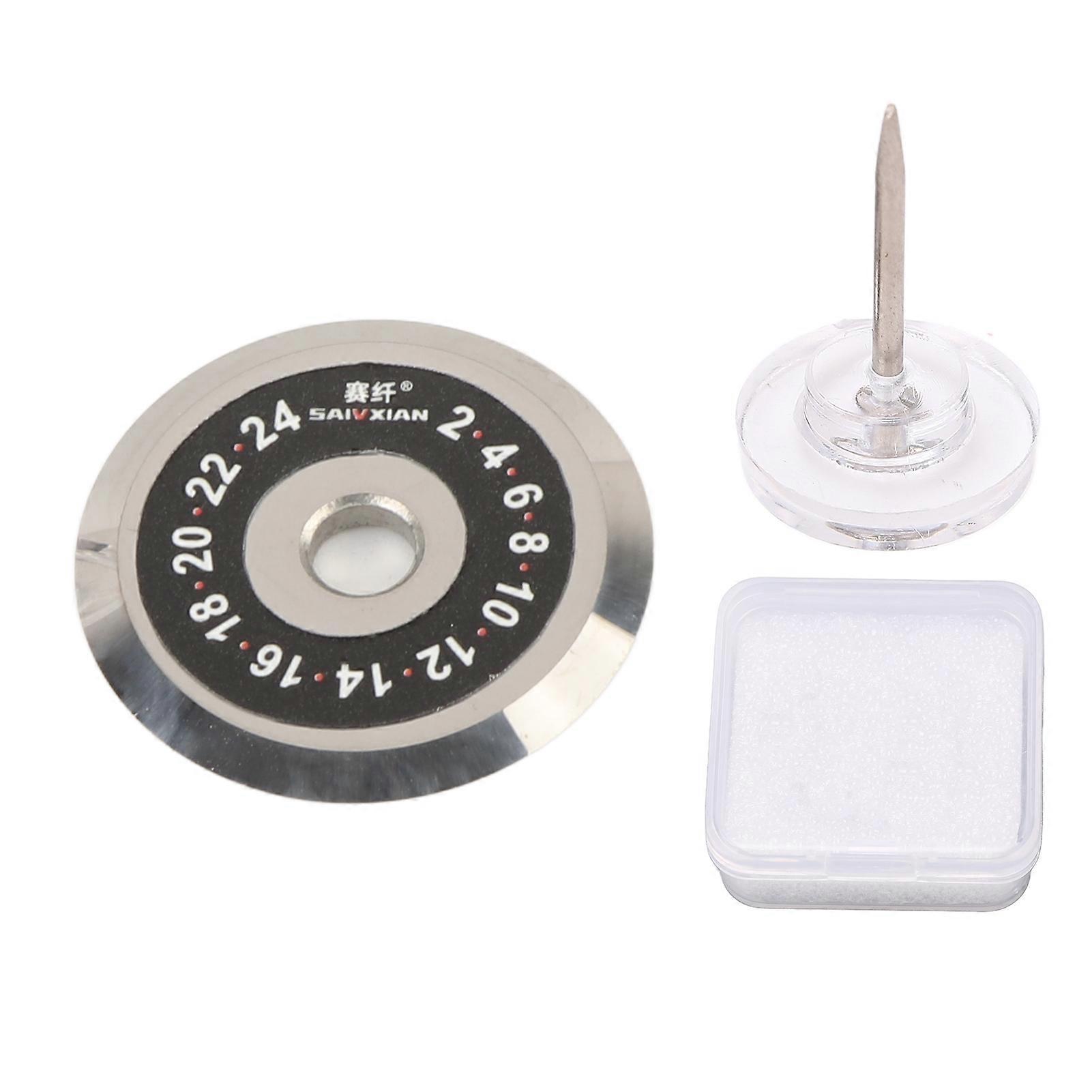 Ouitble Fiber Optic Cleaver Blade, 24 Faces 22mm Diameter SKL 6C A8 HB 08 Optical Fiber Cutter Blade