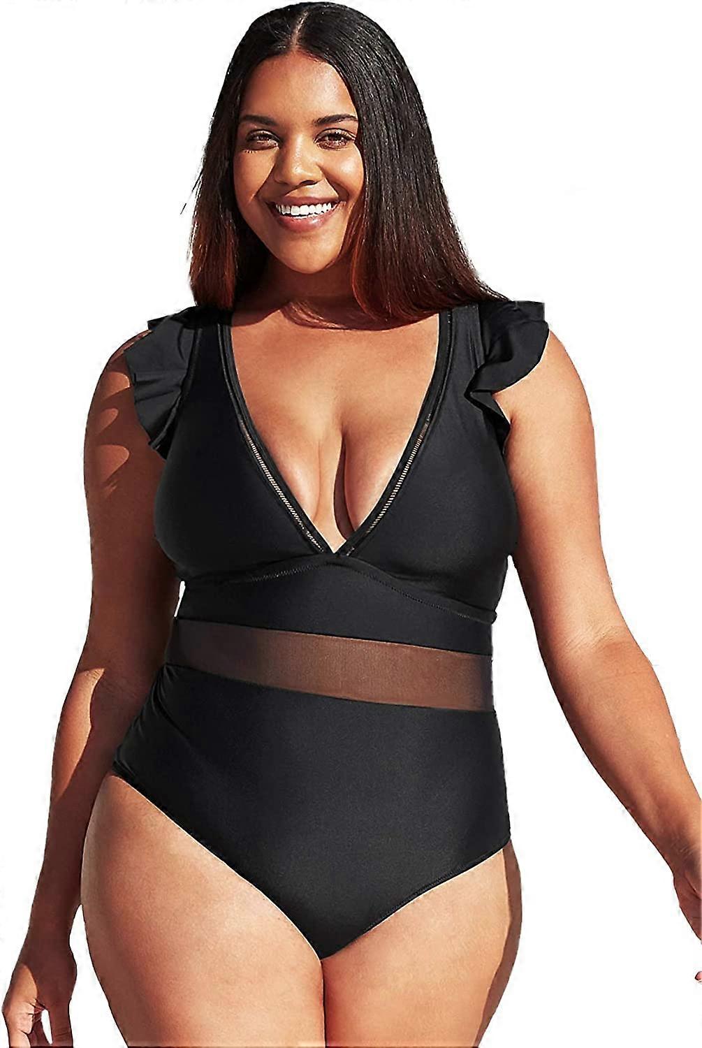 Femmes Maillot de bain Une Pièce Maillot de bain Deep V Neck Entrecroisé dos Sangle réglable