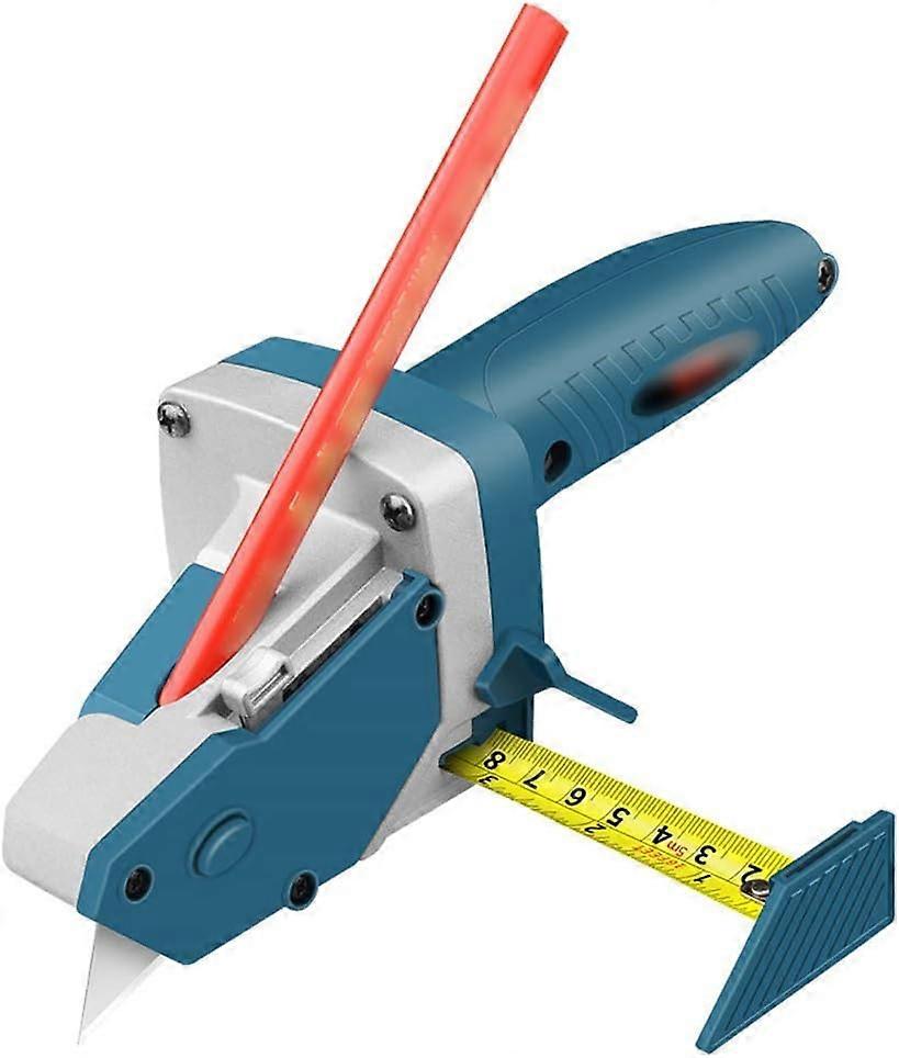 Drywall cutter, hand tool with tape measure, panel cutting tool for measuring, marking and cutting drywall, clapboard, insulation