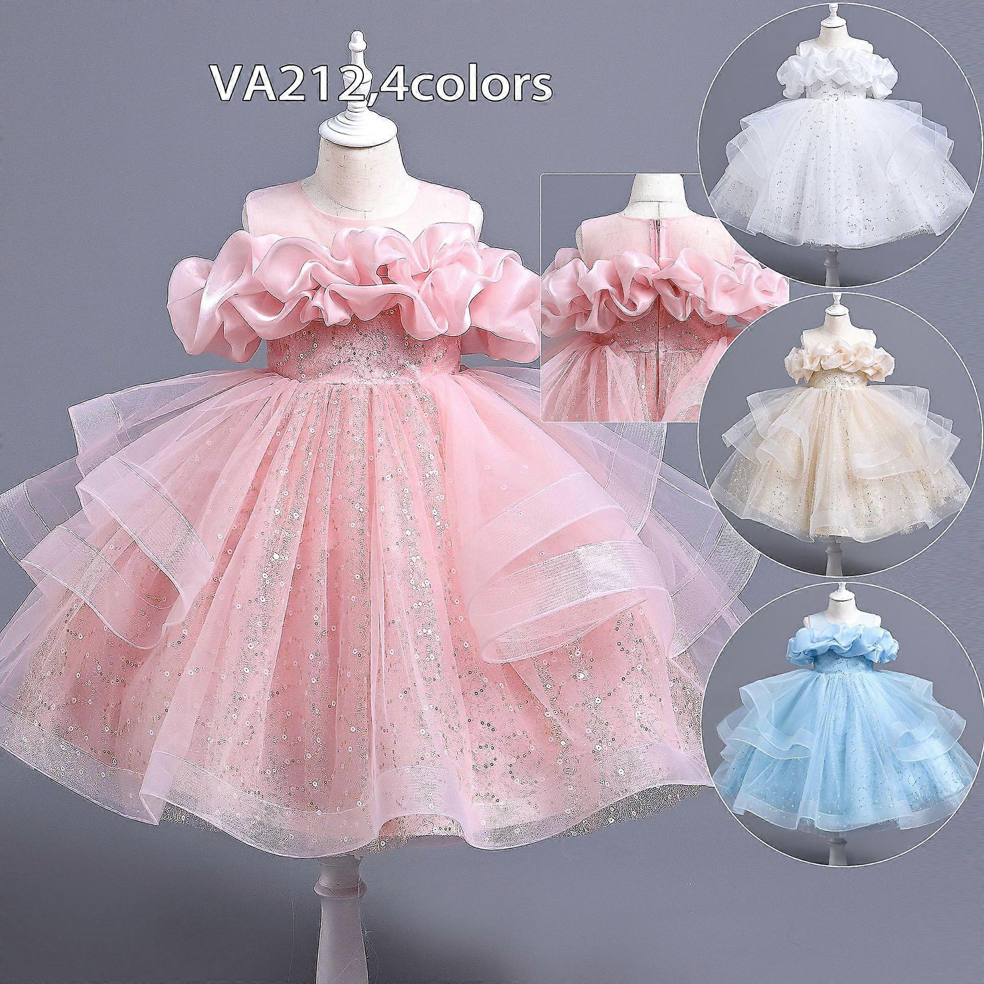 女の子のプリンセスドレススパンコールパフォーマンスドレスガーゼドレスフォーマルドレス