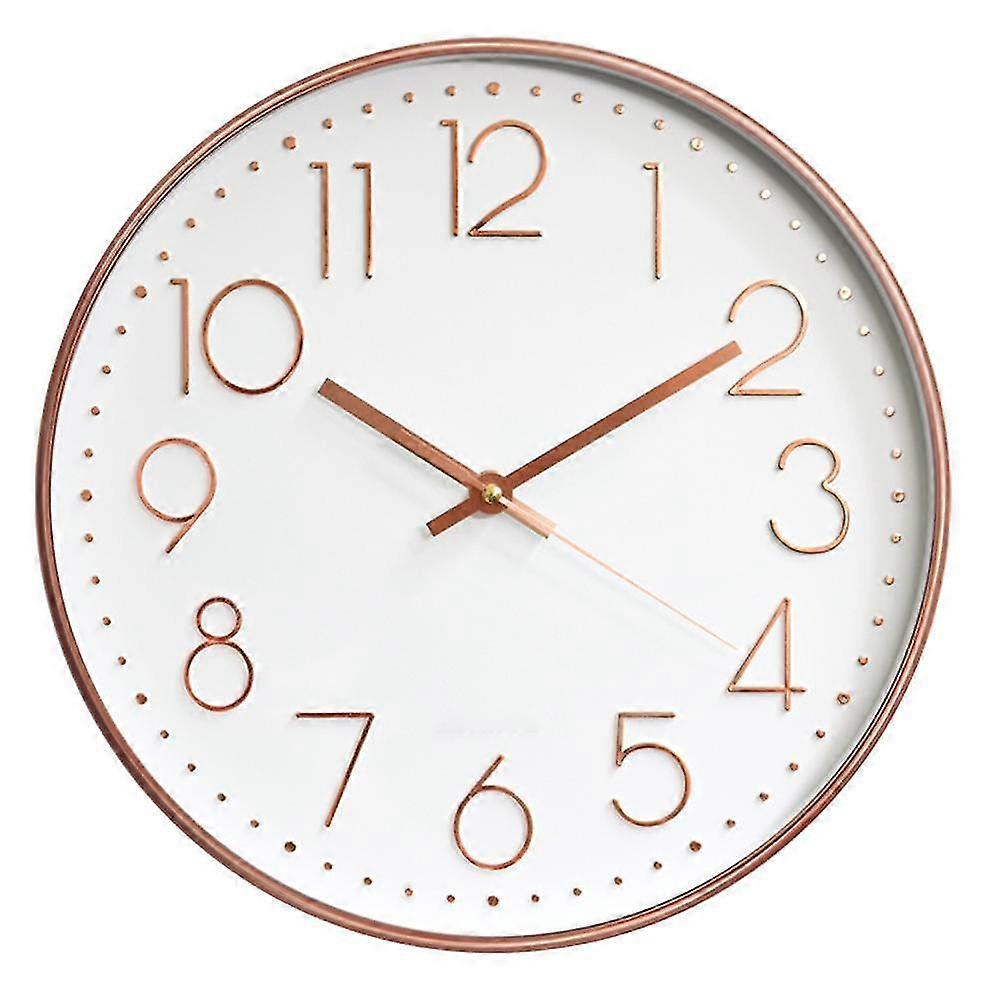 Wall Clock Silent Non Ticking Quality Quartz, Round Easy To Read Compatible With Home Office School Clock Plastic Silent Wall Clock