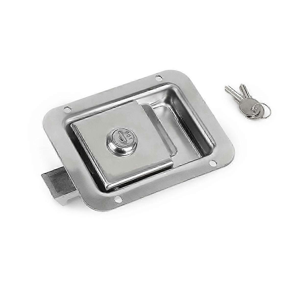 Toolbox Lock Stainless Door Trailer Rv Latch Handle Weld Screw Paddle Key Rv Caravan Truck Toolbox