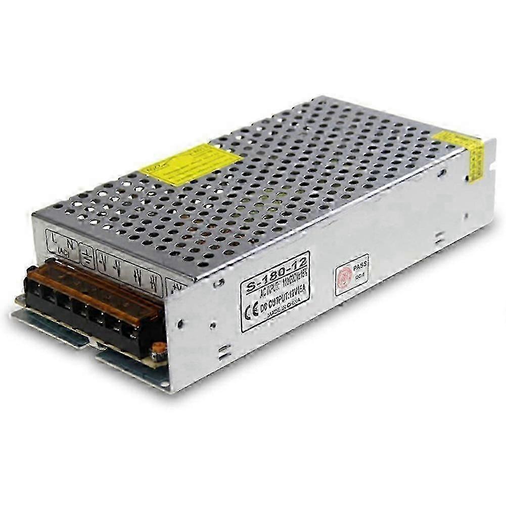 DC 12V 15A 180W Supply Transformer Switch AC 110V / 220V to DC 12V 20Amp Switching Adapter Converte