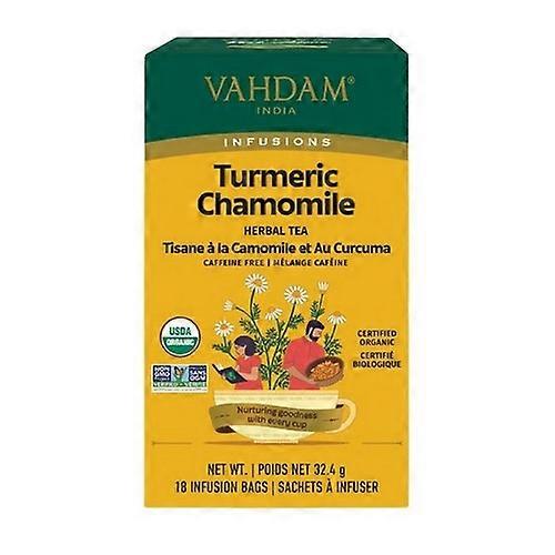 Vahdam Teas Vahdam Tea Turmeric Chamomile, 6 X 18 Count