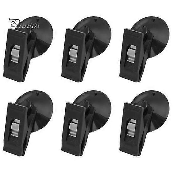 6Pcs κλιπ κουρτινών ντους με βεντούζα εμποδίζουν το πιτσίλισμα νερού Αντιανεμικό κλιπ κουρτινών παραθύρων αυτοκινήτων φρουρών πιτσιλίσματος