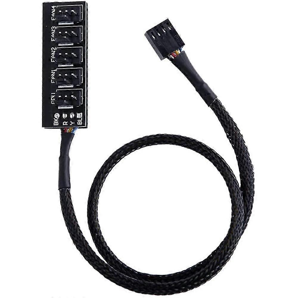 4 Pin Pwm Fan Hub, 4 Pin Connector For Cpu Fan Pc Fan Hub, Computer Cpu/case Fan Power Multi Splitter Connector Cable Adapter For 12v Computer