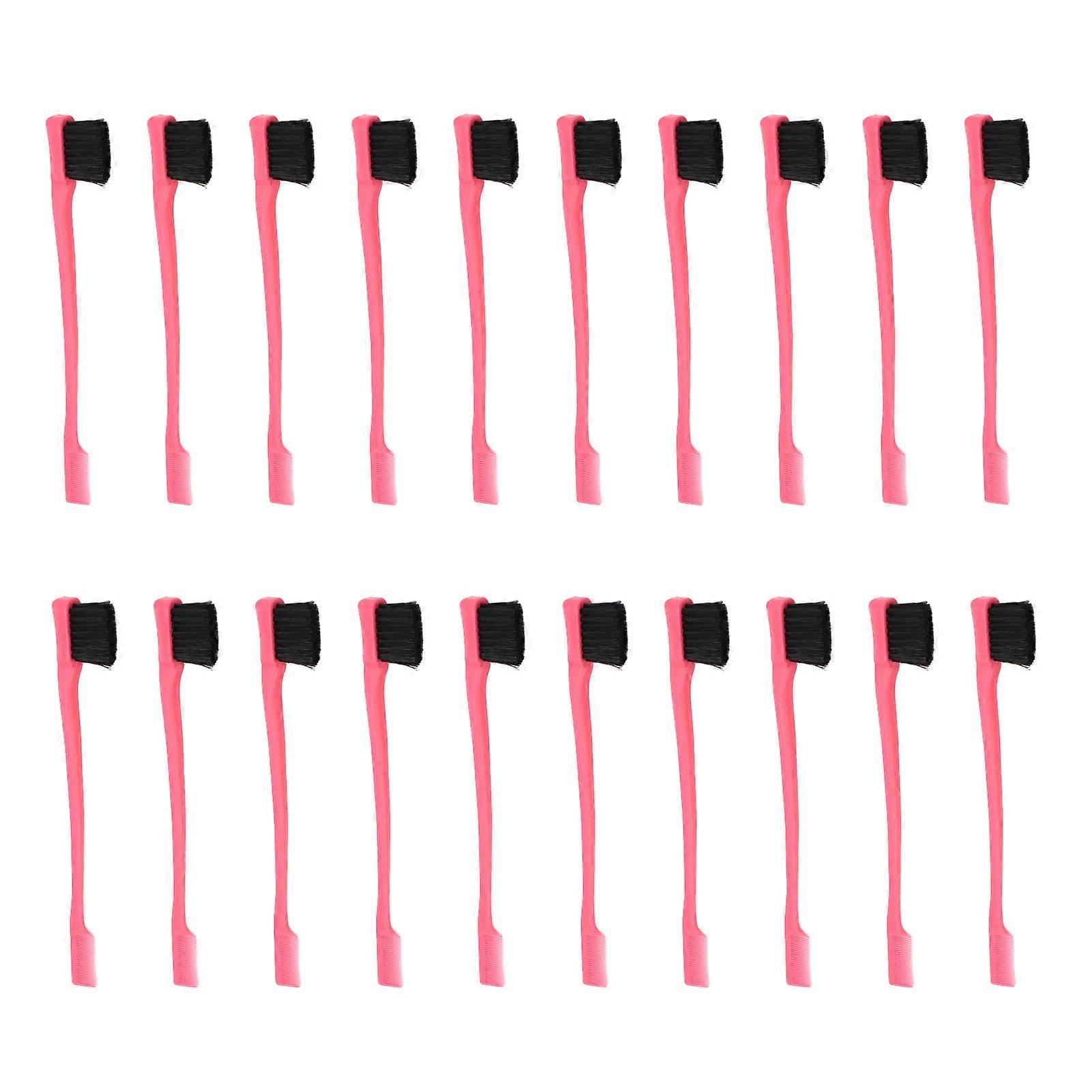 20pcs Eyebrow Brush Comb Double Head Ergonomic Design Portable Small Brow Brush for Eyelash Messy Hair