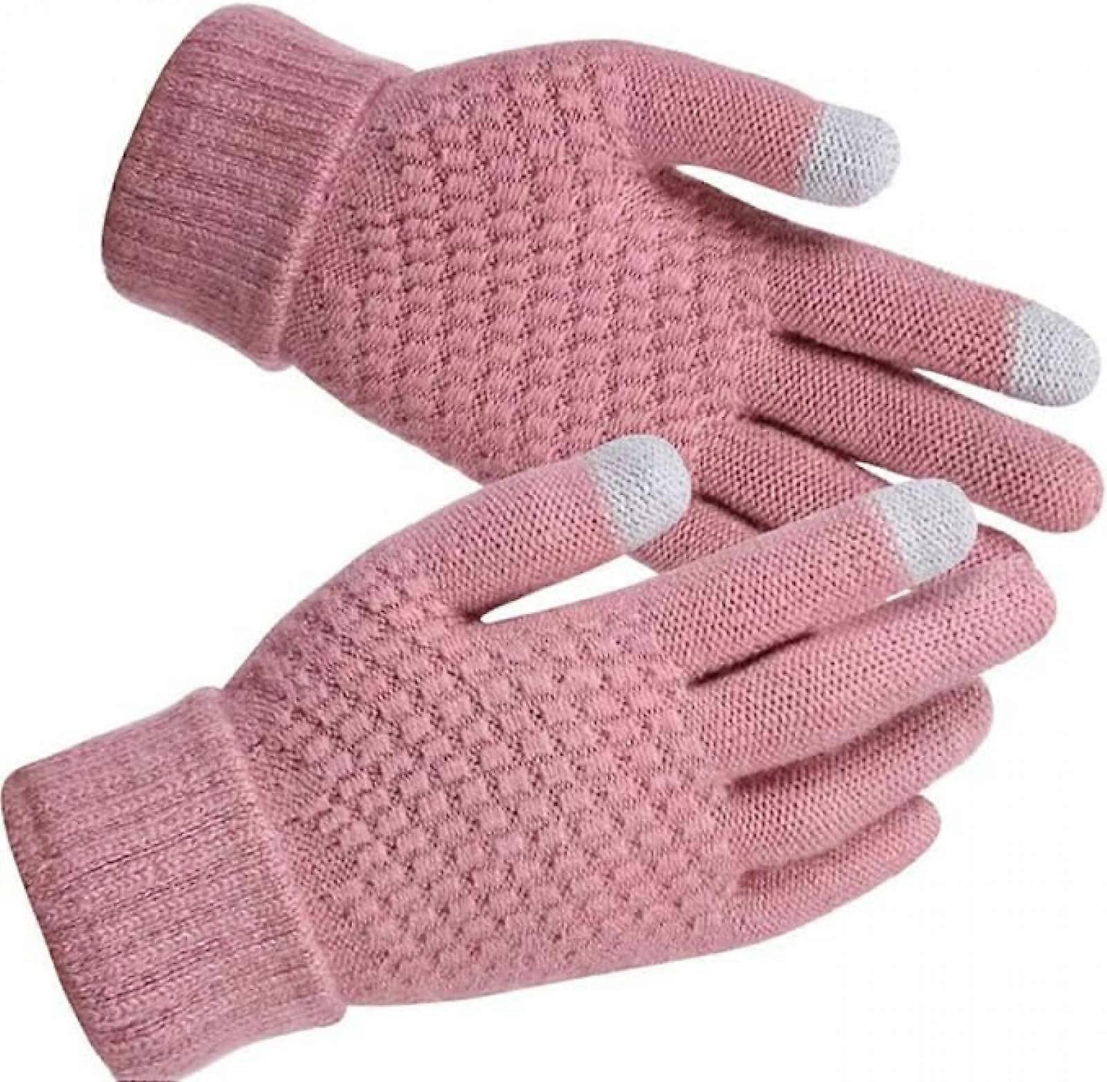 Men'S Women'S Winter Magic Touch Screen Gloves Warm Stretch Knitted Wool Mittens Touch Screen Gloves