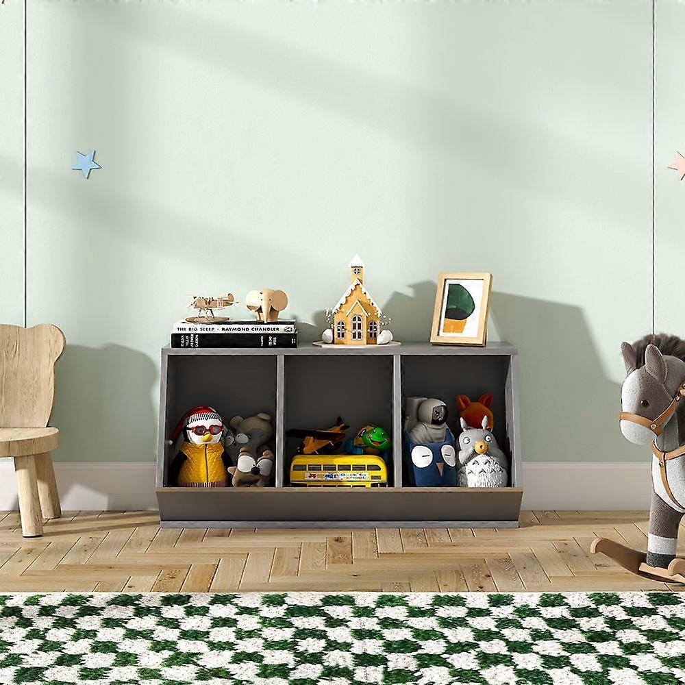 Stackable Open Style Toy Storage Organizer,Black