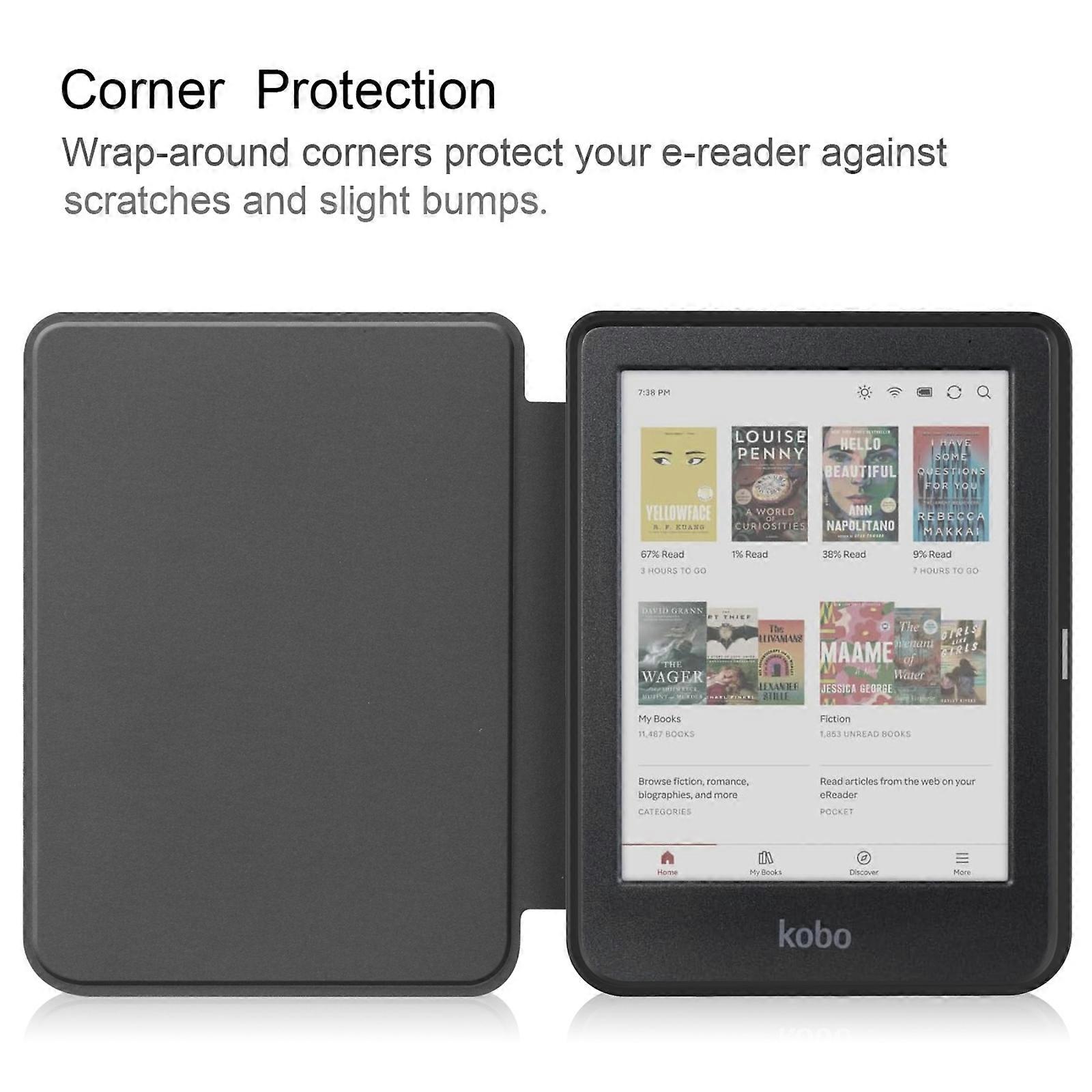 Solid Color Voltage Caster TPU Leather Smart Tablet Case