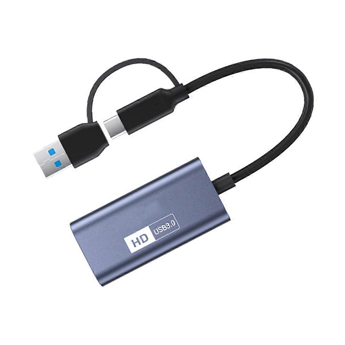 USB3.0 Video Capture Card Type-C HD Capture Cards 4K 30Hz -Compatible HD USB-A/C Switch Capture Car