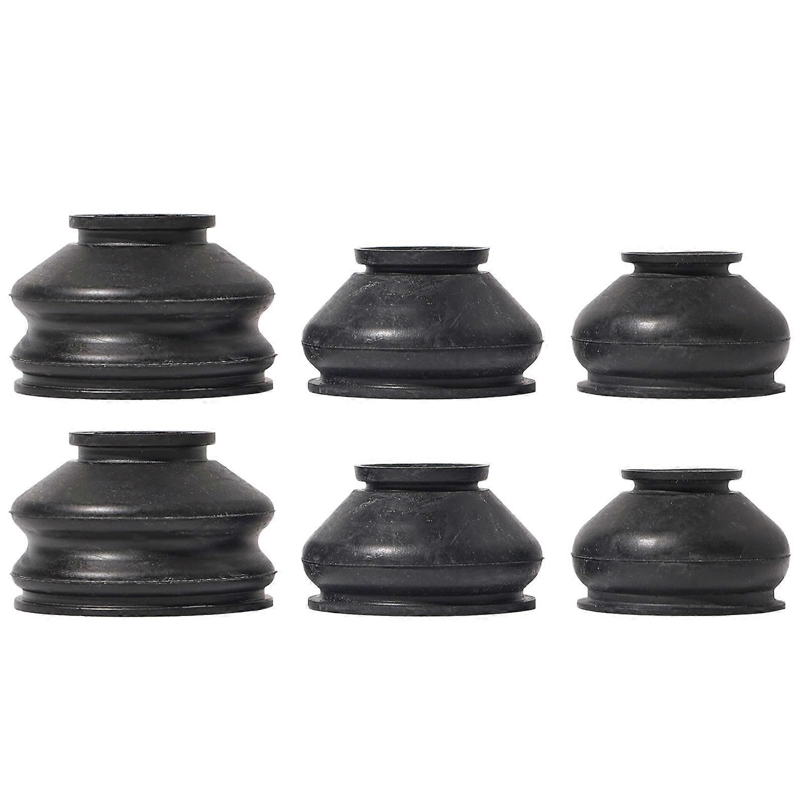 6x Universal Ball Joint Turn Rods Rubber Boot Dust Cover Replacement Control Arm Protector Car Suspension Steering Accessories