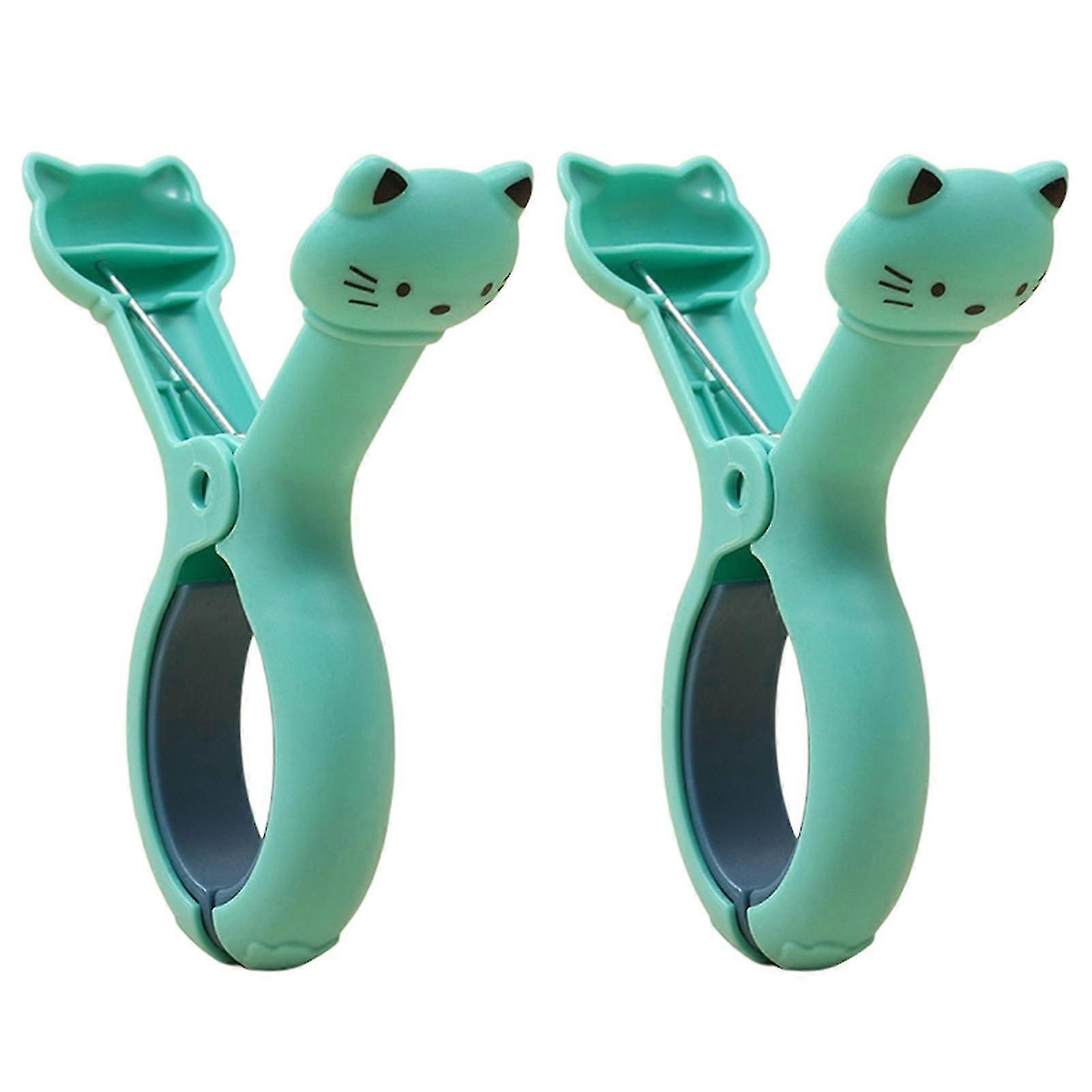 2pcs Beach Towel Clips Animal Shape Non-slip Large High Strength Spring Windproof Cartoon Clothes Hanging Pegs Quilt Clamps Home Supplies Qinghai