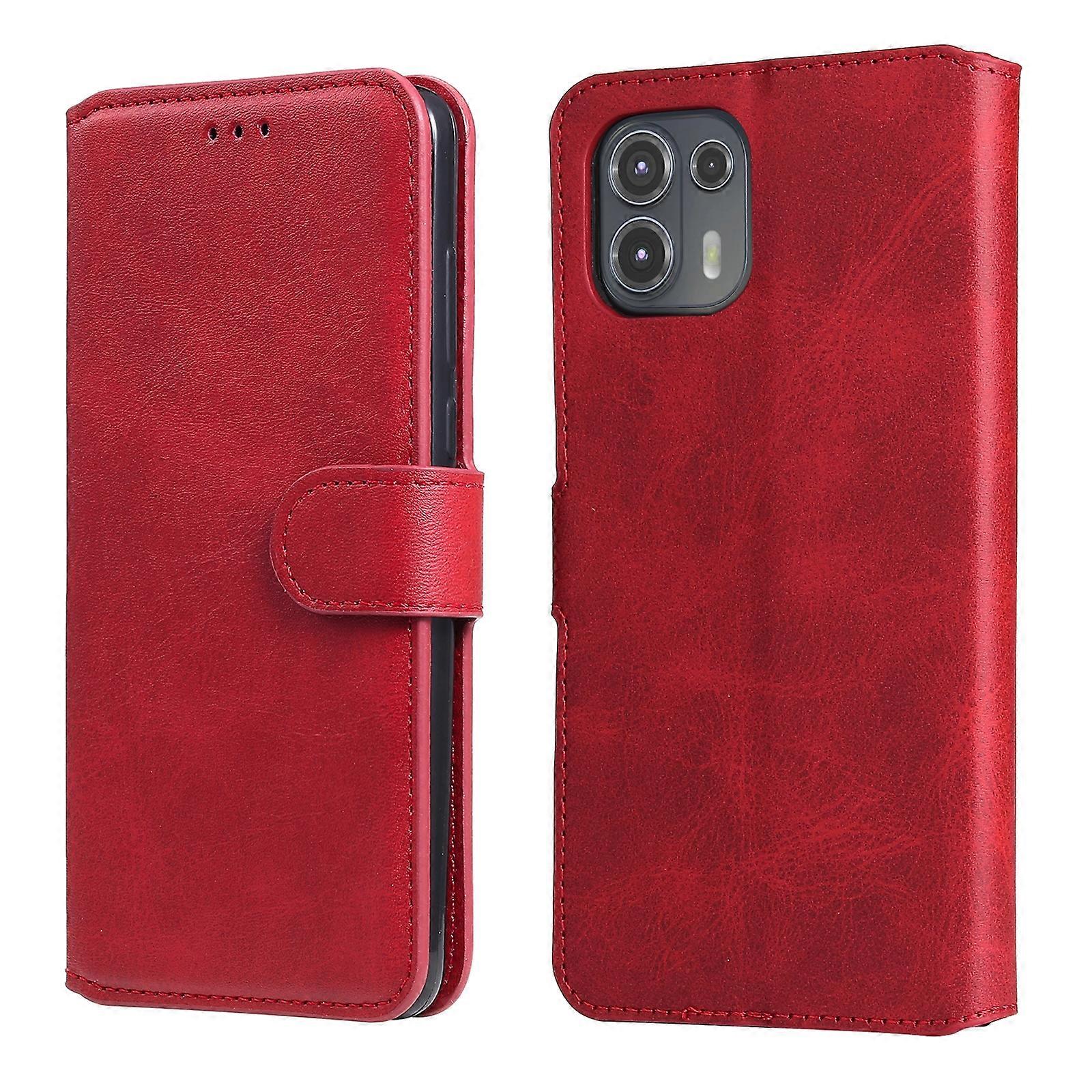 For Motorola Moto Edge 20 Lite Classic Calf Texture PU + TPU Horizontal Flip Leather Case with Holder & Card Slots & Wallet