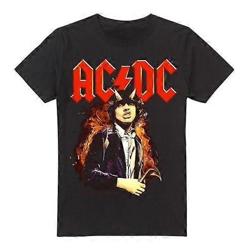 AC/DC Mens Fire And Horns T-Shirt