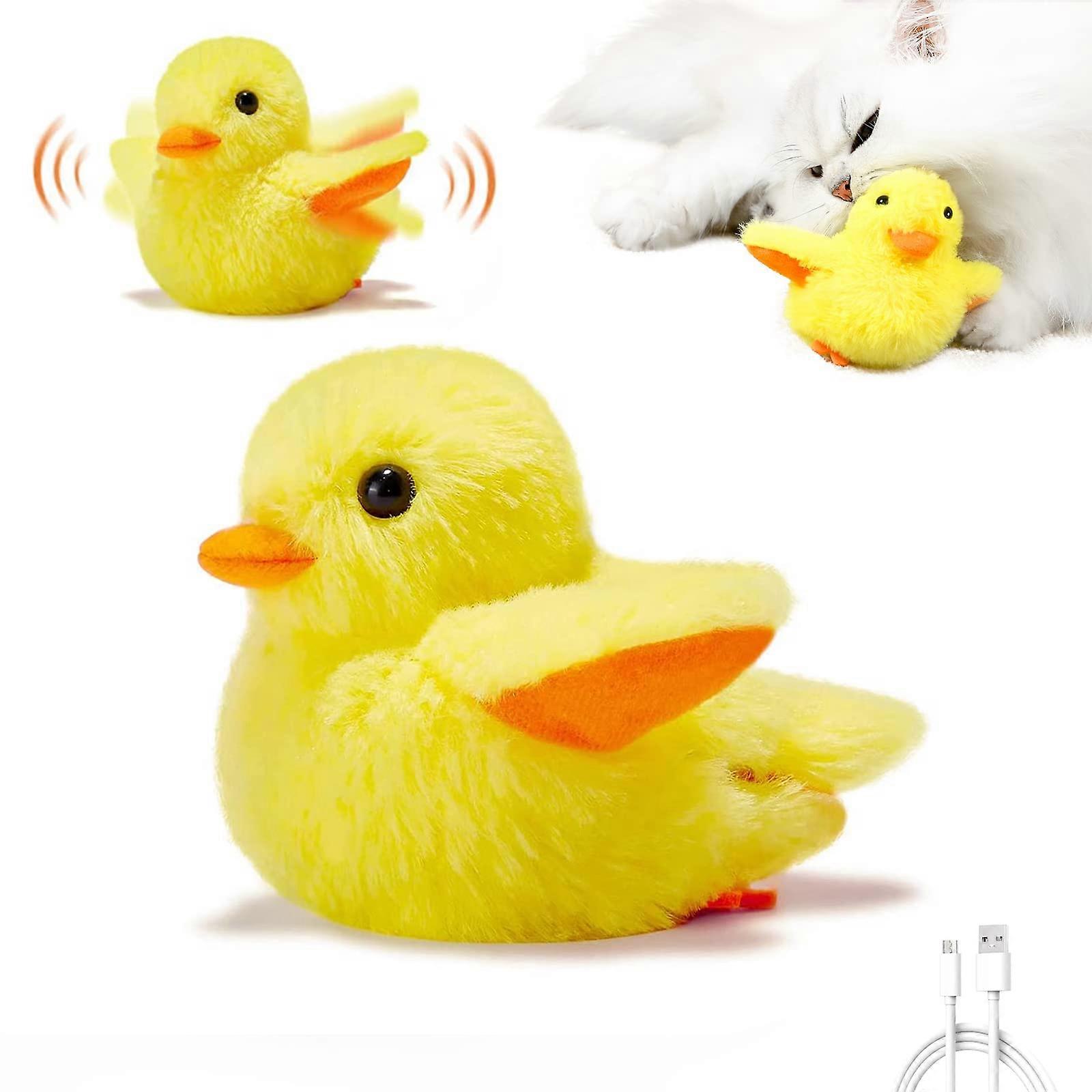 Flapping Wings Duck Cat Toys Animal Sound Interactive Snake Cat Toys Real Chirping