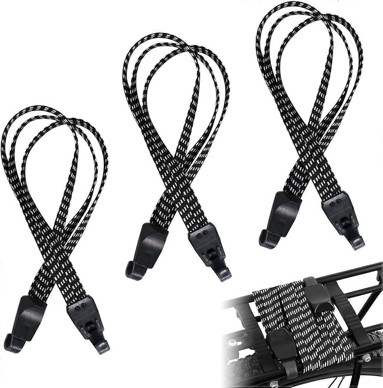 Pieces Elastic Bungee Cords with Hooks 3 in 1 Motorcycle Luggage Strap Retractable Bike Bungee Cord for Bike Motorcycle Helmet Luggage Trolley Cargo