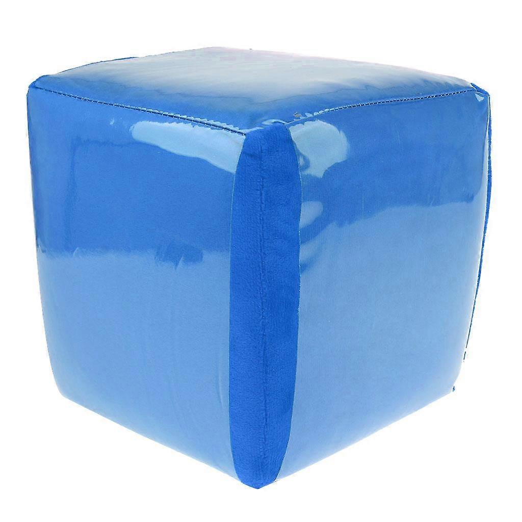 20cm Large Blank Dice D6 Soft Plush Stuffed Cushion Kid Hand Roll Toy Blue