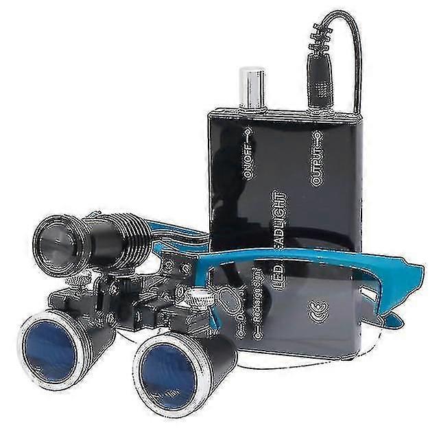 2.5x/3.5x 420 Mm Dental Loupe Magnifier Binocular Magnifier Surgery Surgical Operation Loupe With Spotlight Head Light-mxbc-eyzi