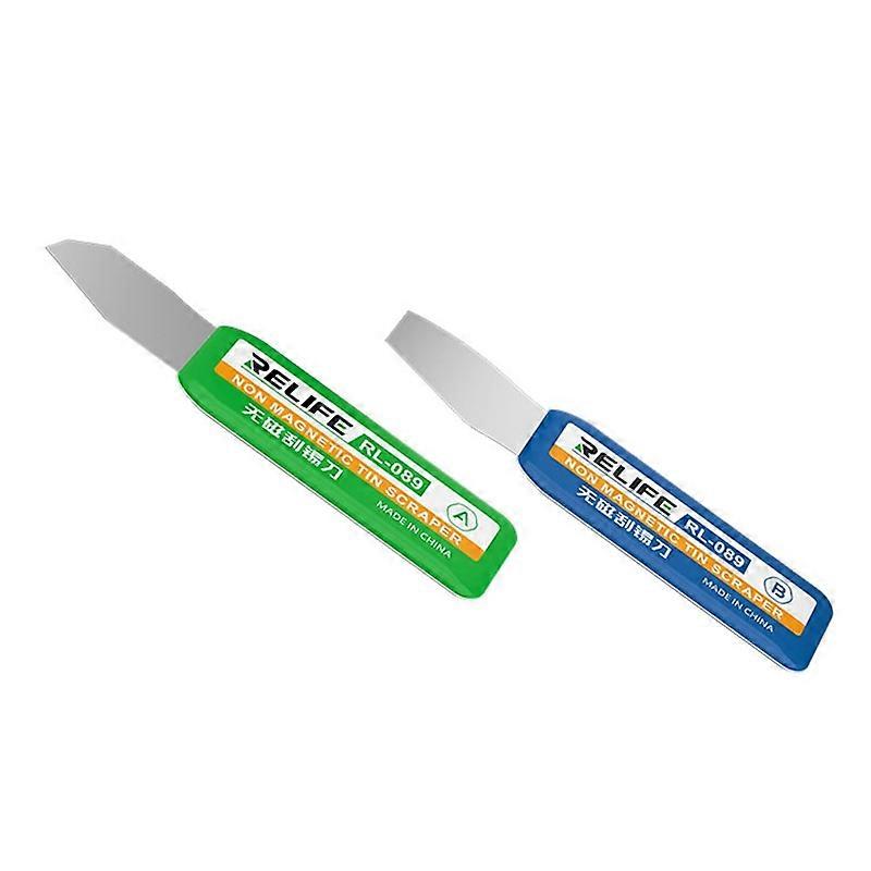 RELIFE RL-089 Non-Magnetic Tin Scraper Set Multi-Angle Design Portable Handle Scraper