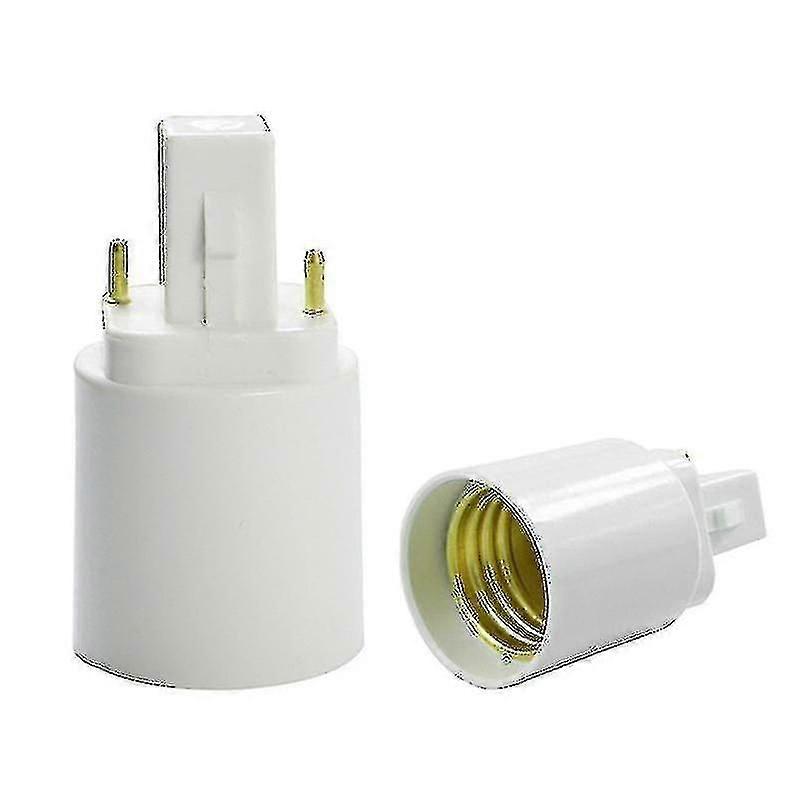 Abs Led G24 To E27 Adapter Socket Halogen G24d-1 Cfl Light G24d-2 Base Converter E27