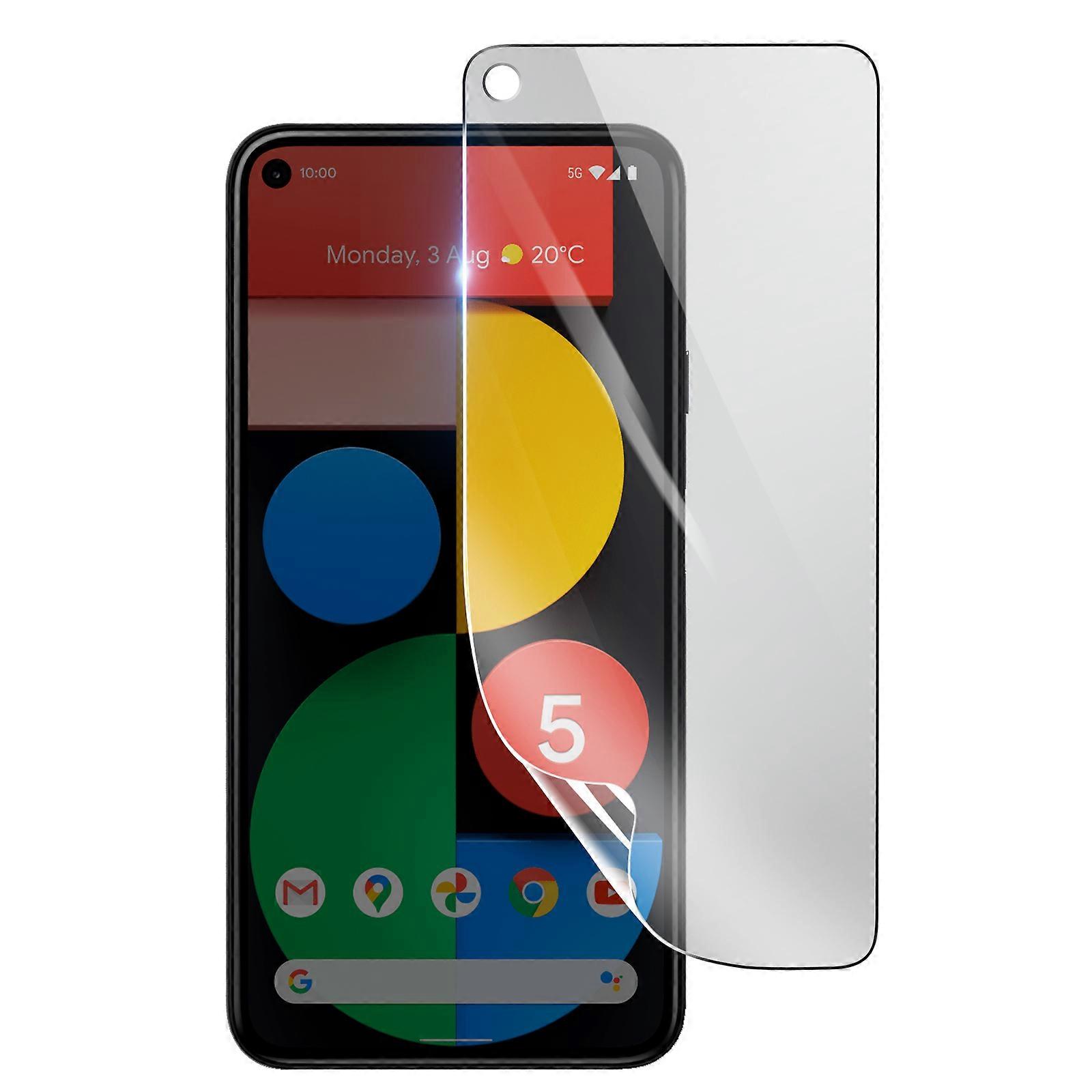 Shockproof Hydrogel Screen Protector for Google Pixel 5, Transparent