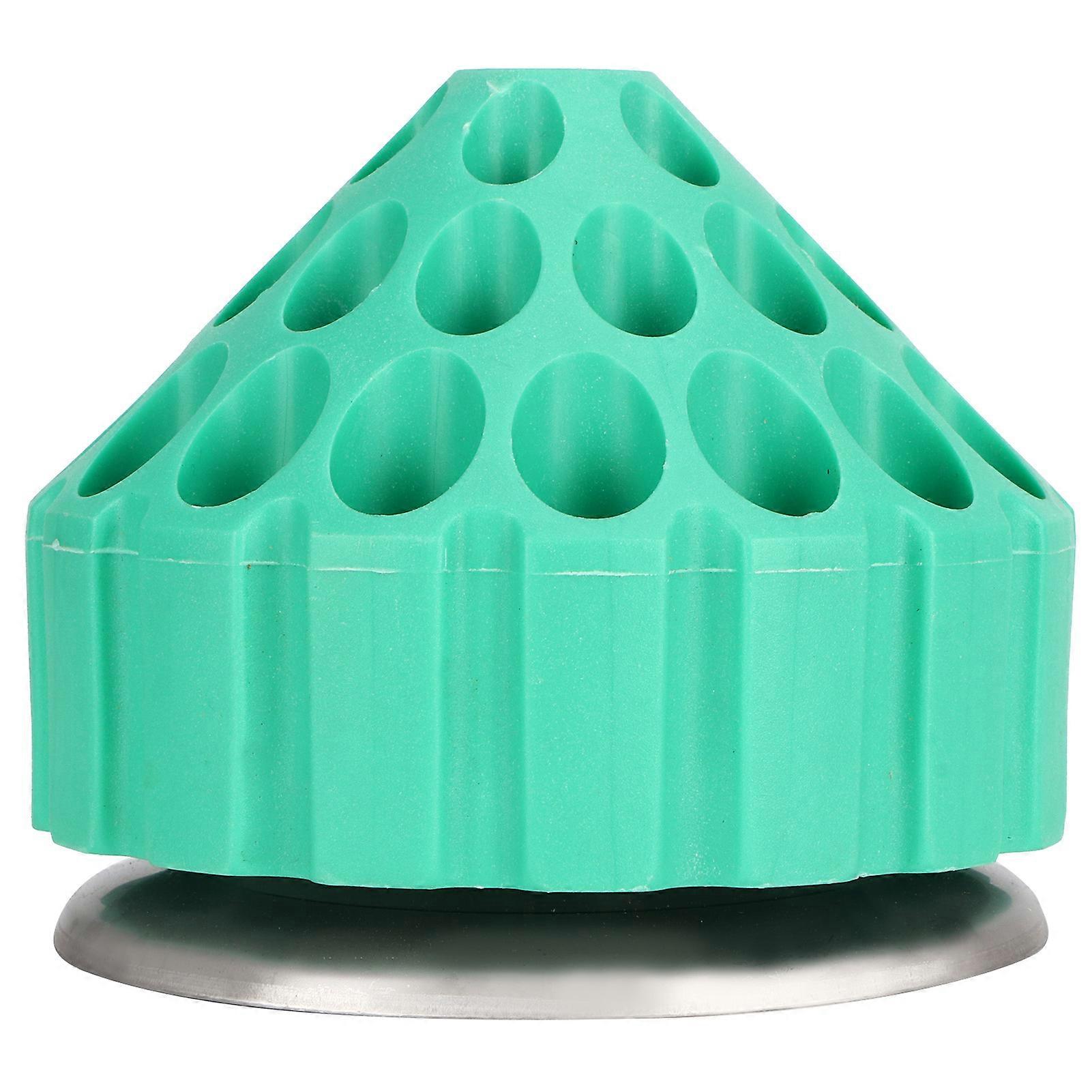 Grinding Head Box Case 360 Degree Rotating Grinding Tips Drill Bit Stand Storage Rack Green