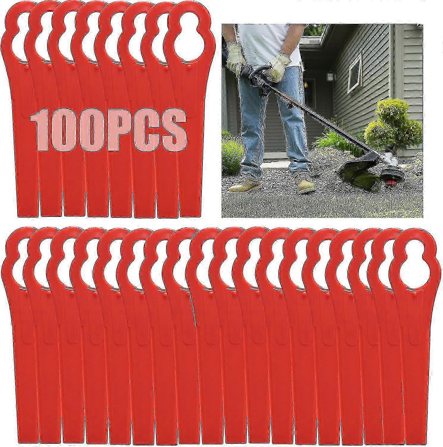 Bosch Art23-kompatible 100 stk 83 mm batteridrevne gresstrimmerblader i plast for gressklipper