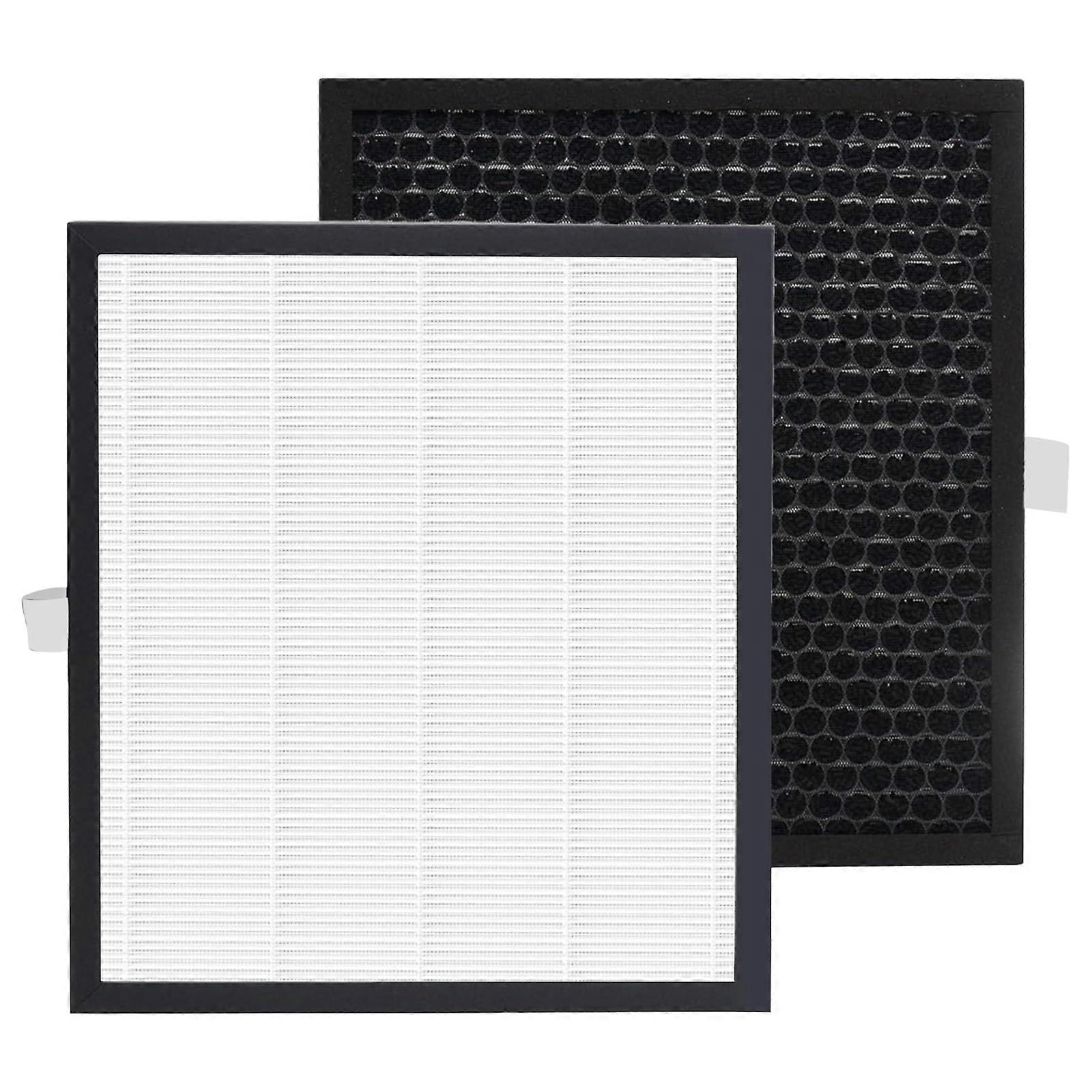 H13 True HEPA Replacement Filters 2-Pack for Pet Odor and Smoke Removal Compatible with Air Purifiers