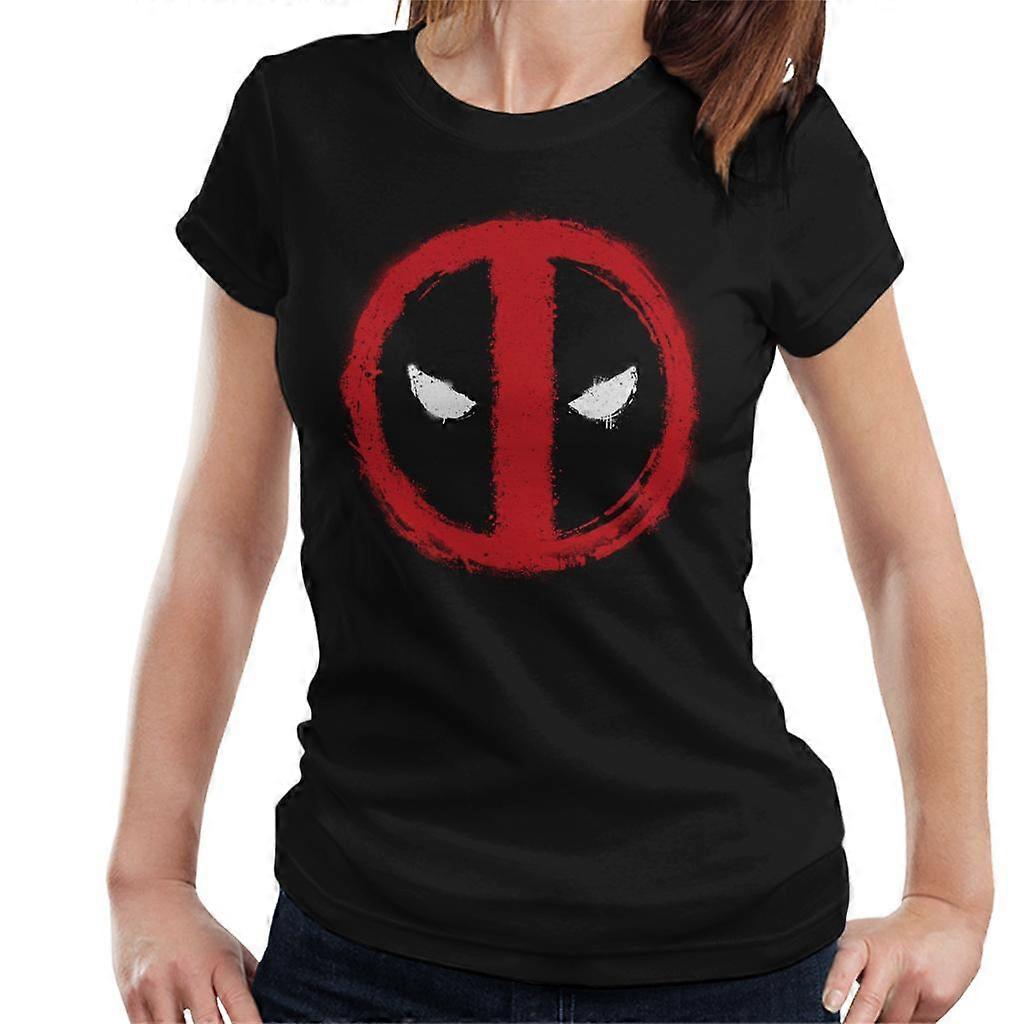 Marvel Deadpool Spray Paint Graffiti Logo Women's T-Shirt