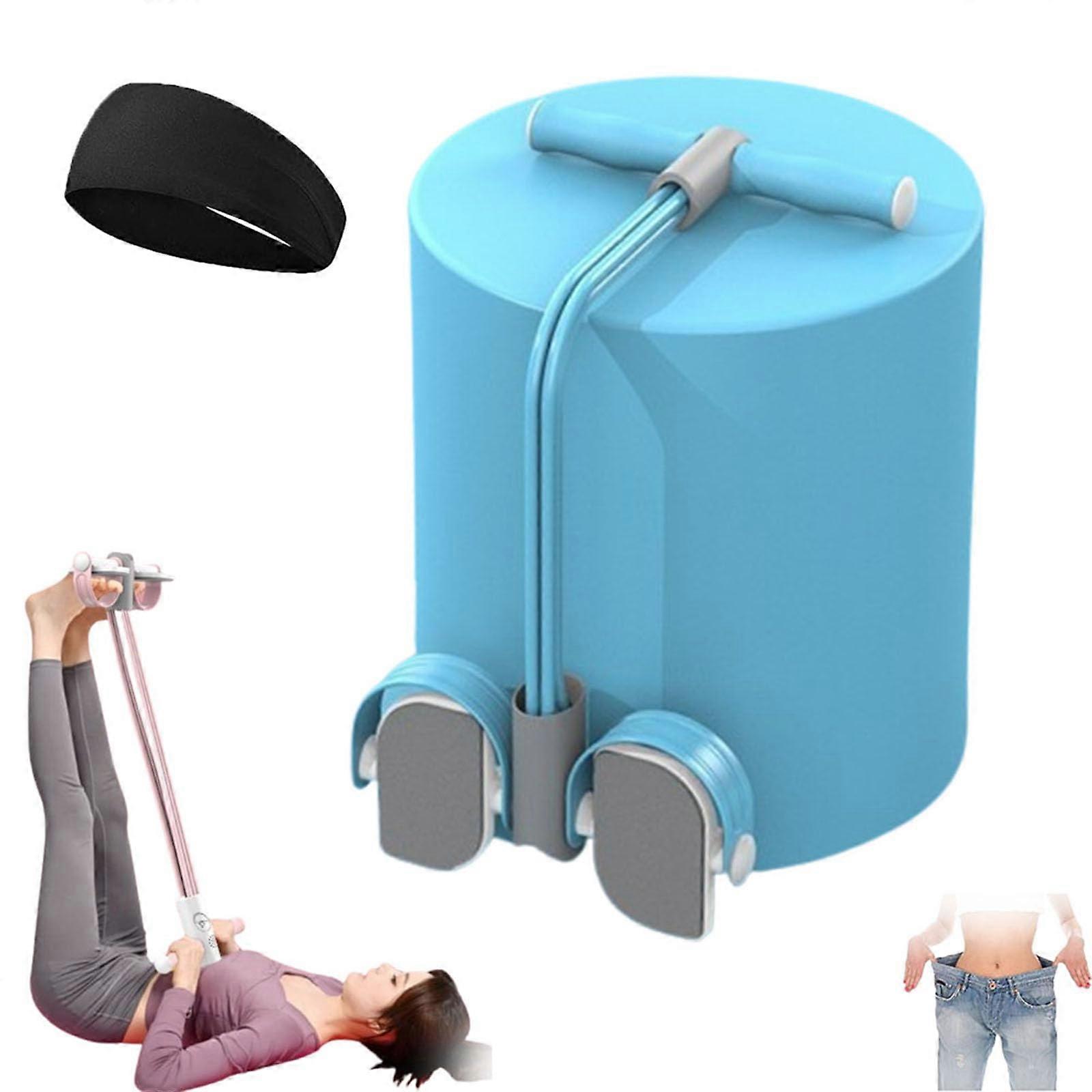 Seytan Multi-Functional Resistance Band with 4/6 Tubes for Yoga and Exercise, Blue Pedal Resistance System
