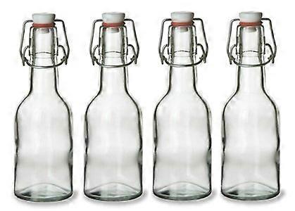 4 pcs Swing Top Glass Bottles, 8.5 Ounce - Set of 4
