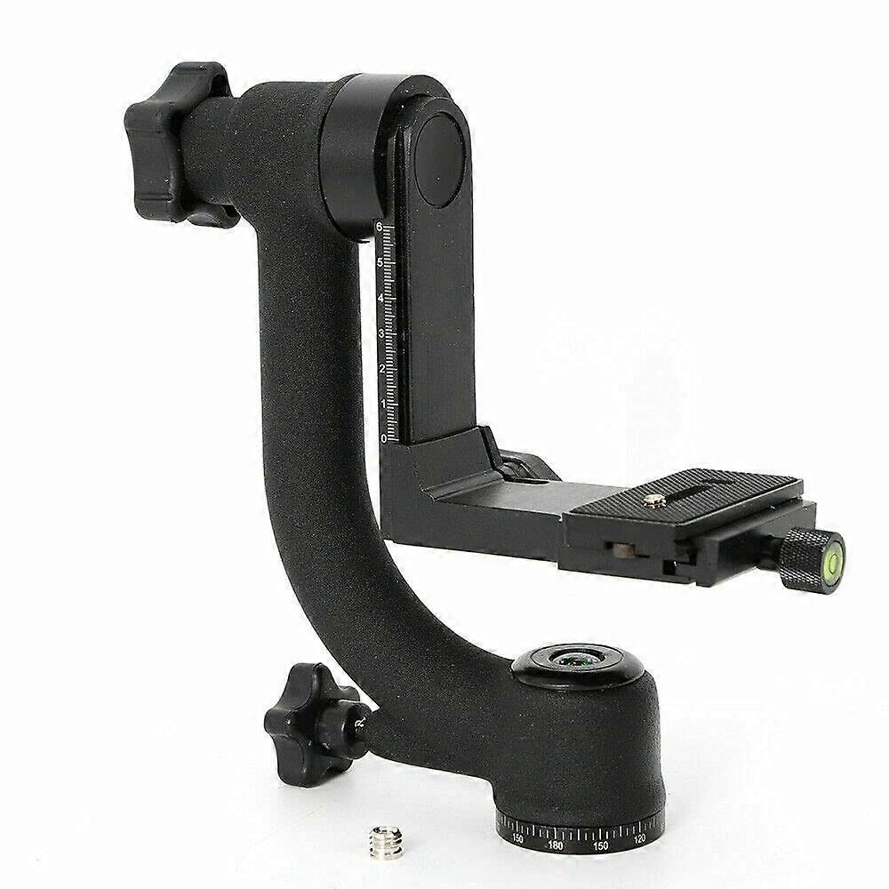 Gimbal Tripod Ball Head Mount, 360°Tripod 1/4' Quick Release Plate Tripod Ball Head Mount for DSLR Camera Telephoto Lens