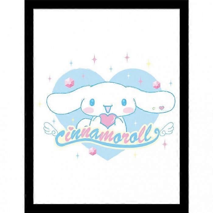 Cinnamoroll Heart Framed Poster