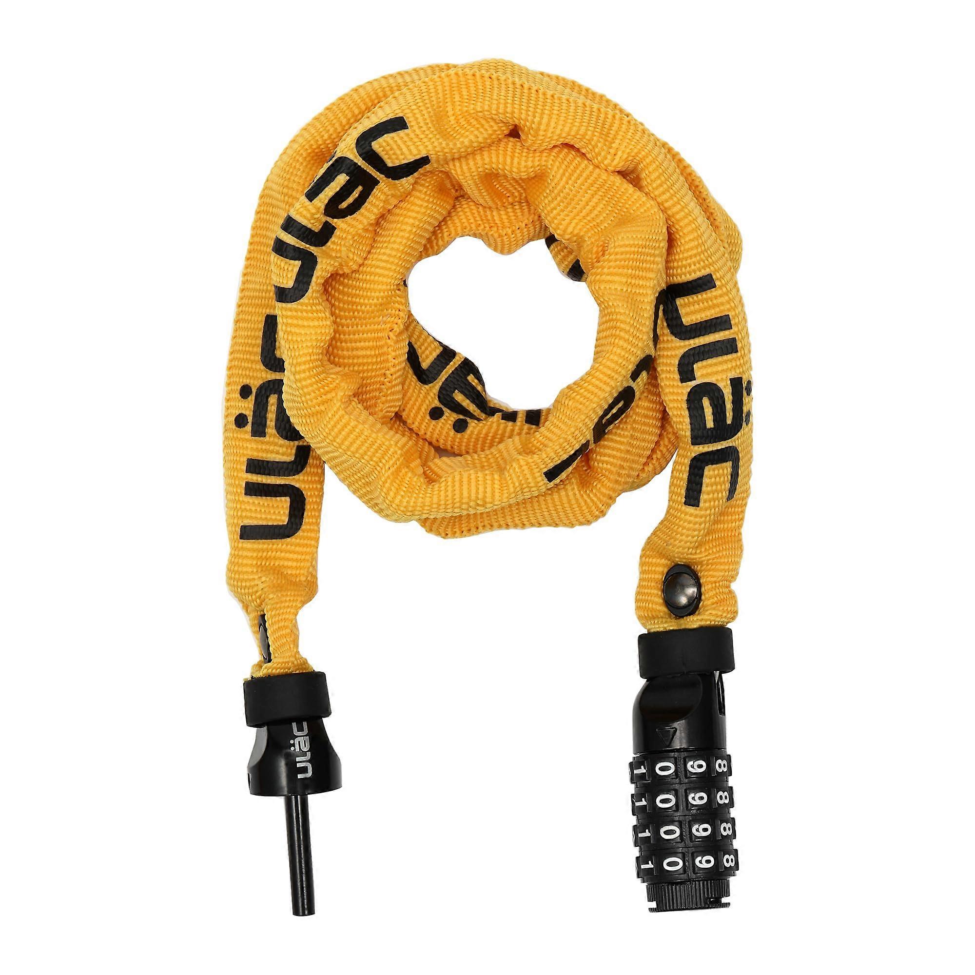 52nd Street Neo Chain lock combination, resetable 4 -digit combination bicycle lock agat theft