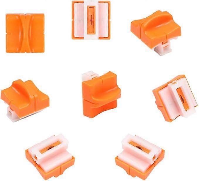 8-Pack A4 Paper Trimmer Replacement Cutting Blades with Automatic Safety Design, Orange