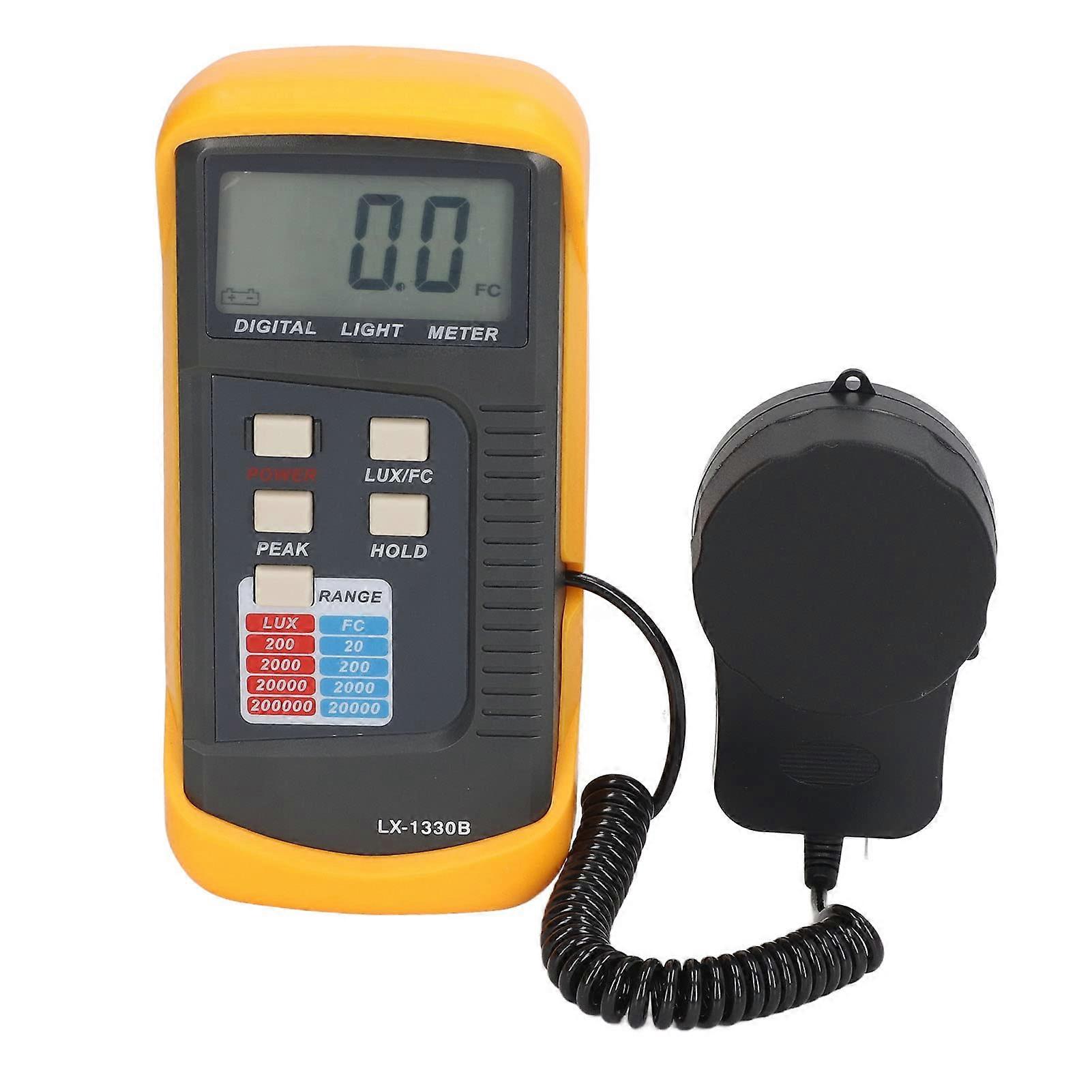 Digital Lux Meter 0.01FC to 20,000FC with LCD Display for Accurate Indoor Outdoor Light Measurement