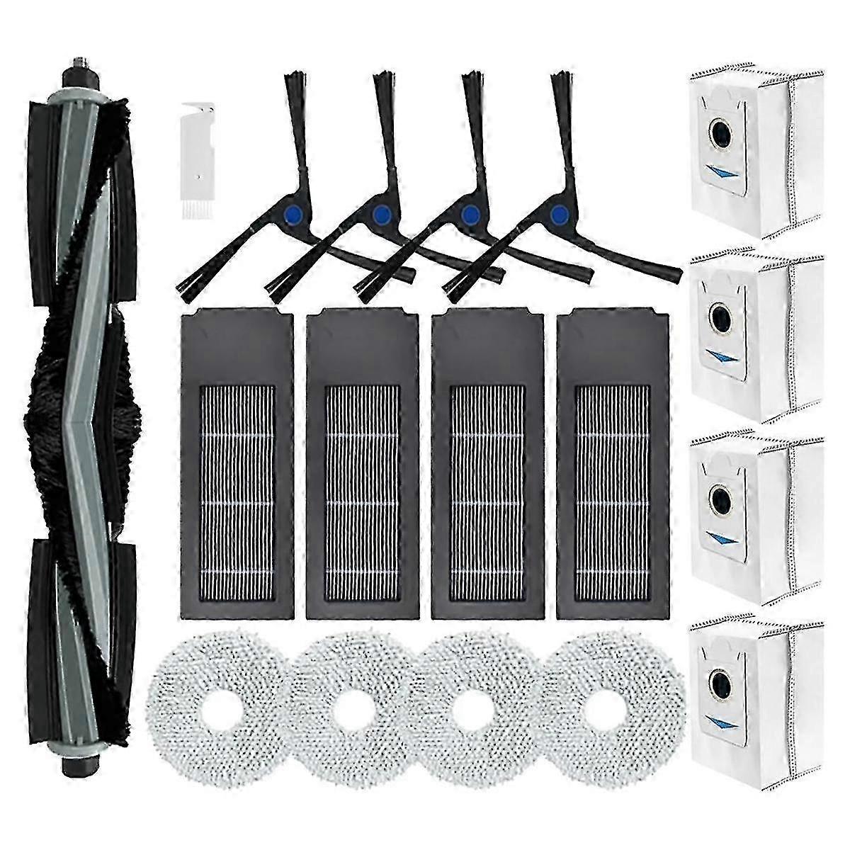 Pièces de rechange Deebot X2 Omni - Brosses latérales, chiffon de vadrouille et sacs à poussière