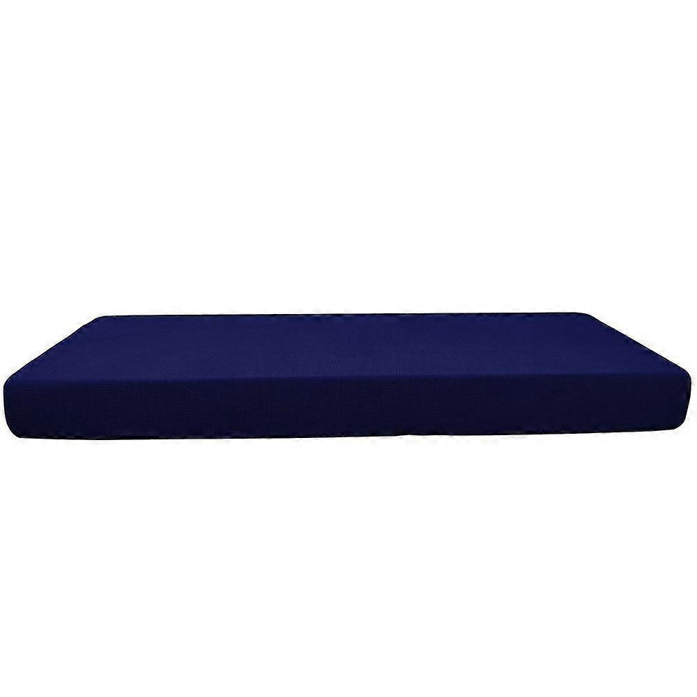 Sofa Cushion High Elastic Solid Color Cushion Cover Dark Blue Polyester Fiber Polyester Length 91-110inch Width 20-27.5inch