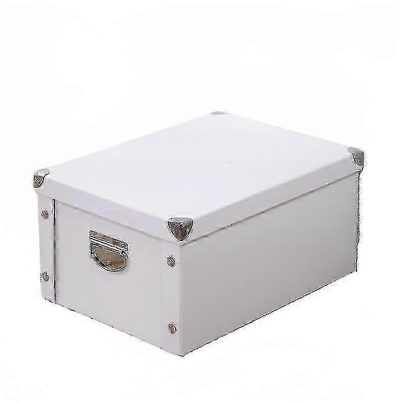 صندوق تخزين قابل للطي للورق ، صندوق تخزين الملابس والكتب مع غطاء ، صندوق تخزين متنوع جيدا