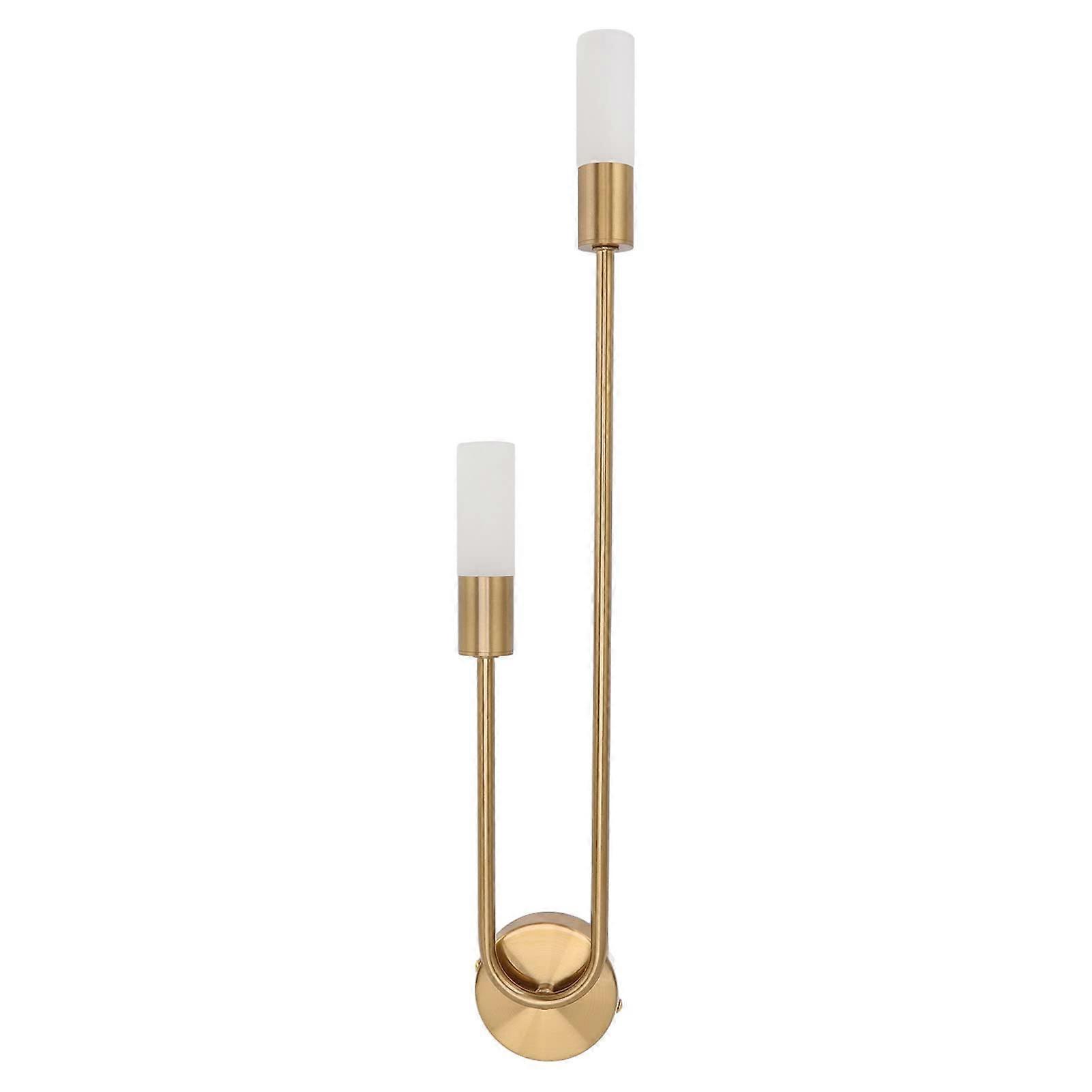 LED Light Holder for Wall, Modern Wall Sconce with Double G9 LED Bulb Base and Frosted Lampshade